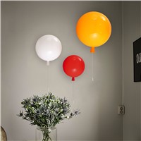 Modern color balloon light  simple acrylic entrance restaurant bedroom bedside lamp children bedroom wall lamp