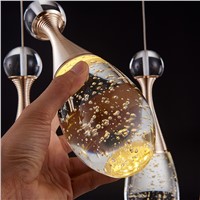 Creative Luxurious Modern LED Jellyfish Bubble Crystal Pendant Light Minimalist Fashion Hanging Creative Dinning Room Bar Lamp
