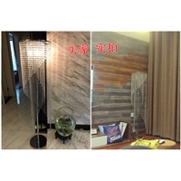 European modern luxury led remote control creative dimming shop bedroom living room design K9 crystal floor lamp for bedroom