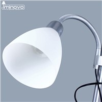 IMINOVO Floor Lamp Fashion Desk Lamps E14/E27 Bulbs Dual Control Button Switch Standard Light For Home Decor Living Room