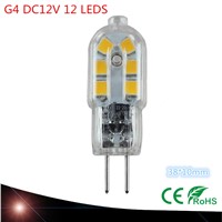 2017 NEW High quality DC12V G4 LED 12PCS SMD2835 Corn Light bulb Super bright Replace Halogen Lamp Led Light