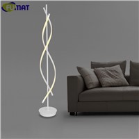 FUMAT Indoor Lighting Remote Control Floor Lamps Study Aluminum Floor Lamp LED Modern Stand Lamp Decorative Black White Light
