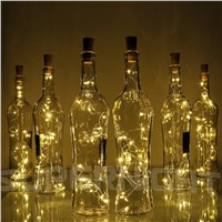 2m 20-LED Copper Wire String Light with Bottle Stopper for Glass Craft Bottle Fairy Valentines Wedding Decoration string lights