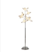 Creative bedroom tree branches crystal lamp stand lamps European living room led floor lamp Nordic vertical table led fixture