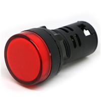 10PCS Red AD16-22D/S LED Panel Signal Indicator Warning Light Lamp 22mm 220V