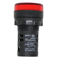 AC 220V 22mm Red LED Panel Indicator Pilot Signal Warning Light Lamp AD16-22D/S