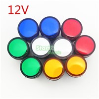 10PCS AC/DC 12V 22mm Thread LED for Electronic Indicator Signal Light Five color optional ,default red AD16-22