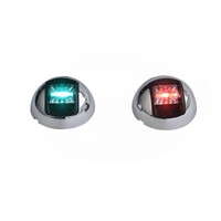Boat Yacht 1-Nautical Mile LED Navigation Lights / Port &amp; Starboard LED Vertical Mount Sidelights -One Pair