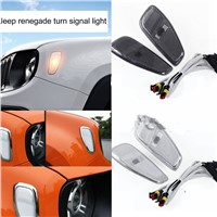 For Jeep Rendgade Accessories Front Turn Side Signals Lights cover For Jeep Rendgade 2015-2016 2 pcs