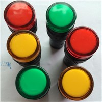 10Pc AC 220V Green/Red/Yellow LED Accident Indicator Panel Mount Signal Lamp Pilot Light