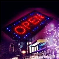 Bright LED 2 in1 Open &amp;amp;amp; Closed Store Shop Business Sign 9.8*20.47&amp;amp;quot; Display neon