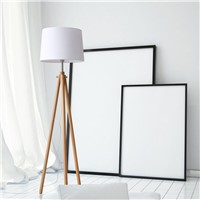 Modern Minimalist Wood Tripod standing lamp simple life Fabric Shade Creative Floor Light For Living Room Study Lighting Fixture