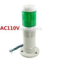 AC110V steady  LED light with buzzer sound Green Signal Tower Light Industrial Warning Lamp