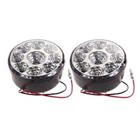 2pcs 9-LED 9W Super Bright Universal Car Fog Light Daytime Running Light Lamp Head Lamp 6000k-7000k Lamps for 12V/24V vehicles