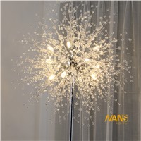 NANS New Modern  Crystal Stand Floor Lamps  Simple warm led Floor Lamp For Living Room Folding Standing Lamp Lambader Stehlampe