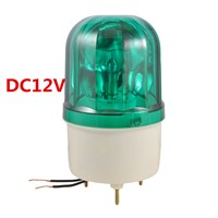 DC12V AC220V 10W Green Rotator Rotary Lamp Warning Light Beacon for Industrial LTE-1101