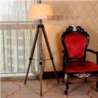 Nordic Scandinavian American Style Floor Lamp Wood Lampstand Floor Lamp 3 Colors Of Lampshade