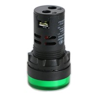 10PCS Green AD16-22D/S 220V 20mm LED Indicator Pilot Signal Warning Light Lamp