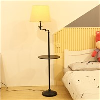 Retro American Country Creative Vertical Led E27 Floor Lamp With Storage Tray Fro Living Room Study Bedroom Light H 160cm 1054