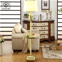 High End Retro European Creative Hand Painted Resin Fabric Floor Lamp With Plate Tray For Living Room Study Bedroom H 165cm 1065