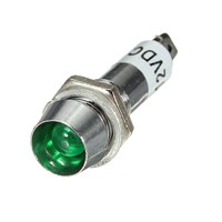 8mm LED Dashboard warning light 12V control indicator light Green 4 pcs