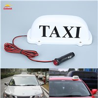 Large Size 12V Car Taxi Meter Cab Topper Roof Sign Light Lamp Bulb Magnetic Base white indicator lights lamps car styling