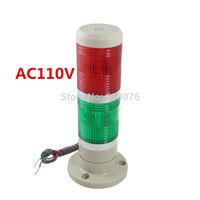 AC110V 2layrer red green Signal Industrial Tower Warning Lamp Stack Light Alarm Apparatus