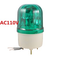 AC110V 10W Green Rotator Rotary Lamp Warning Light Beacon for Industrial LTE-1101
