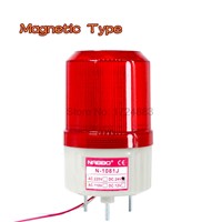 Magnetic Rolling Strobe Signal Warning light N-1081 12V 24V 220V Indicator light LED Lamp small Flashing Light Security Alarm