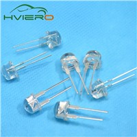 50pcs 8mm 0.5W white red yellow blue green Diode Led power straw hat lamp bead lightemitting diodes Lamp bulb Super bright light
