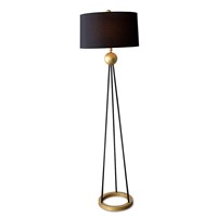 American Village Industrial Bar Coffee Bedside Bedroom Home Decor Lighting Fixture Iron Fabric Gold Led Floor Lamps