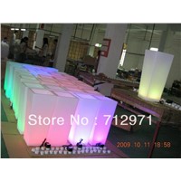 Square LED pot light lit for out door for garden 77cm heigh