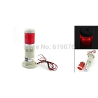 DC12V Buzzer Red Signal Tower Light Industrial Warning Lamp Alarm Apparatus