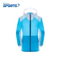 Spring Summer Thin Female Sunscreen Clothing Outdoor Sport Stitching Quick Drying Super Light Tops High Quality