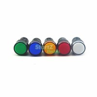 5PCS AC/DC 110V 22mm Thread LED for Electronic Indicator Signal Light Five color optional ,default red AD16-22