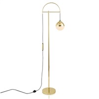 Nordic art LED Floor Lamp Eye-protective gold metal body Modern Standing Floor Light for Home Living Room Study Bedside Reading