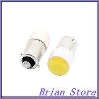 2pcs Electrical BA9S Mounted Yellow LED Indicator Light Lamp Bulb 24V 5A