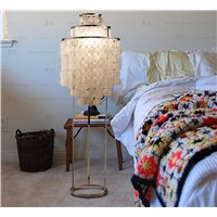 Modern Minimalist white Shells Floor Lamp  Bedroom dining room E27 110-220v