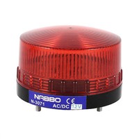 Industrial DC 12V Mini Red LED Indicator Warning Light Flash Signal Lamp N-3071