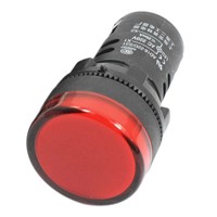 THGS-AD16-22D/S 21mm Thread Red LED Plastic Signal Pilot Lamp AC220V 2Pcs