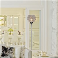 164CM Modern minimalist K9 crystal wrought iron floor lamp home decorations living room bedroom lights