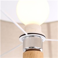 New Nordic European Hand Crafted Creative Wood Linen Fabric Led E27 Floor Lamp For Living Room Hotel Bedroom Deco 2302