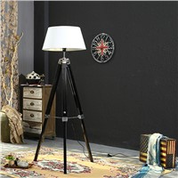 Vintage Loft American Country Original Wooden Fabric Led E27 Floor Lampfor Living Room Bedroom Bedside Deco Lamp 1006