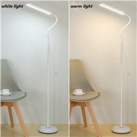 Black White Modern Simple 8W LED Floor Standing Lamp Bedside Floor Lamp Dimmable Standing Floor Light Reading Lamp
