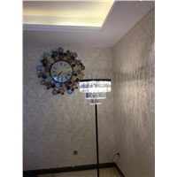 American style village K9 crystal floor lamp iron art retro living room dining room study floor lamps ZA892