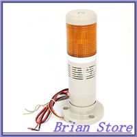 Yellow LED Flash Industrial Signal Tower Stack Indicator Light DC 24V