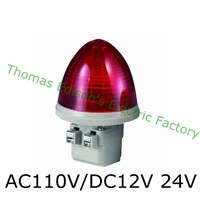 AC 110V DC12V 24V 2 Screw Terminals Red LED Steady Industrial Signal Light Tower Lamp S-TX