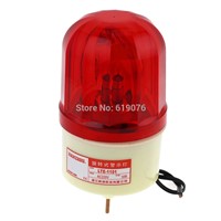 AC 220V 10W Buzzer Sound Industrial Signal Tower Rotating Light Warning Lamp LTE-1101