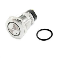 Stainless Steel AC/DC 24V 19mm Flash Alarm Buzzer with Indicator Light MP019S/ SM11