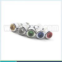 IN06 Red/green/yellow/blue/orange/white/purple/bi-color LED High round head waterproof 8mm LED light indicator 12V